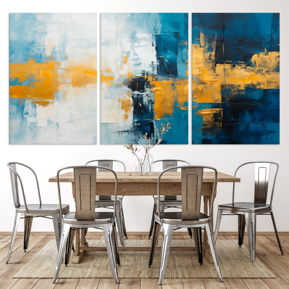 Abstract Wall Art Canvas Print for Dining Room