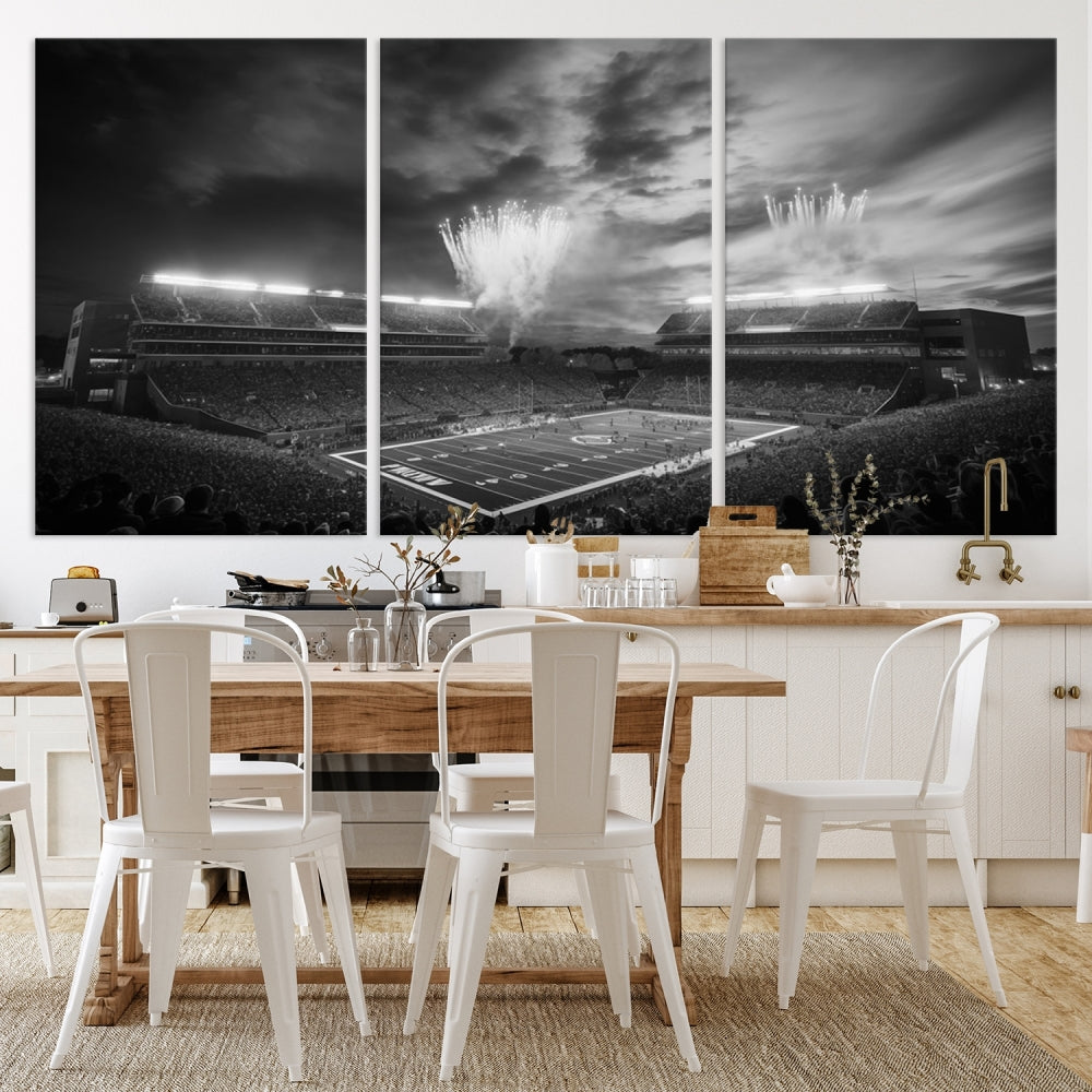 Bryant Denny Stadium Impression sur toile d'art mural de football américain, impression d'art mural de sport de stade 