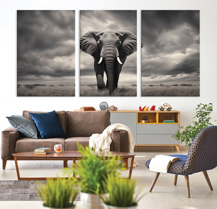 Elephant Wall Art Canvas Print