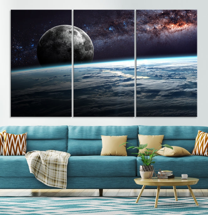 Space and Planet Canvas Print