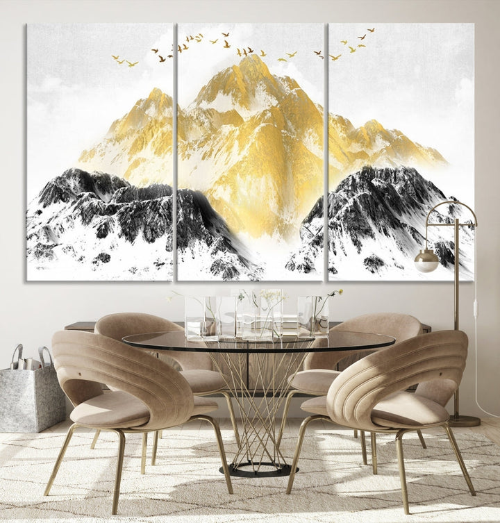 Arte abstracto de la pared de la montaña Lienzo