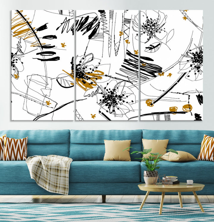 Contemporary Art of Abstract Canvas Wall Art Multi Panel Wall Art