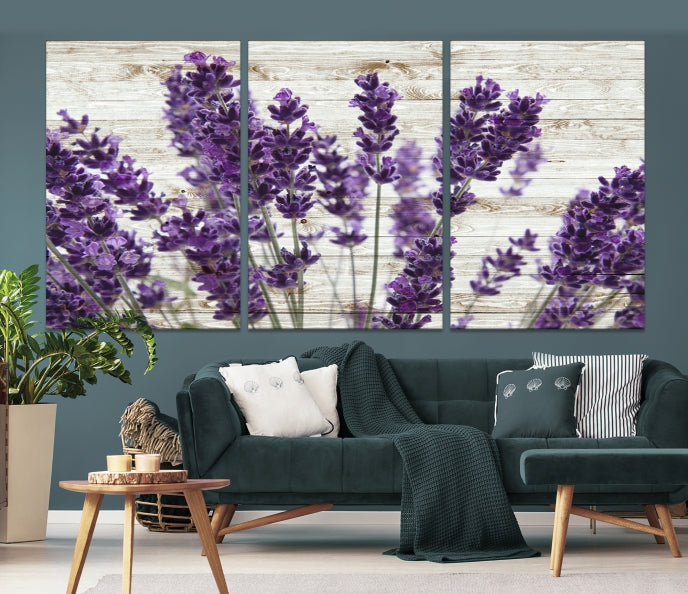 Lavender Canvas Wall Art Flower Print
