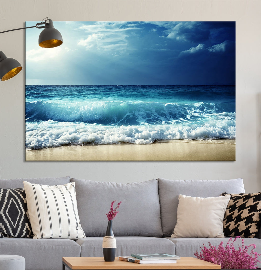 Beach Canvas Prints Sea Landscape Nautical Coastal Canvas Print