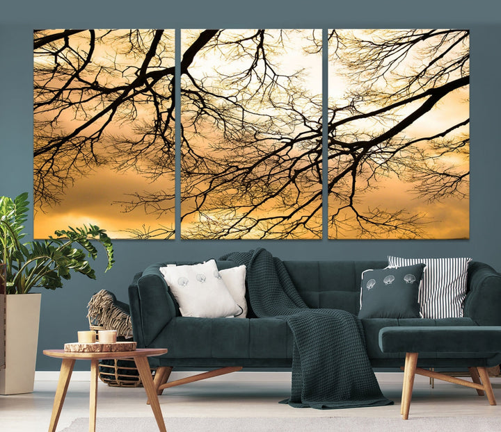 Art mural de branche d’arbre Impression sur toile
