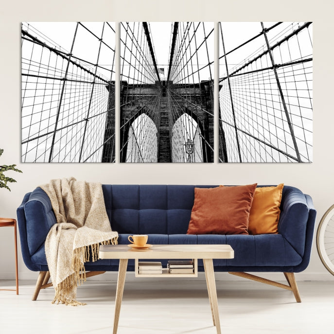Art mural du pont de Brooklyn Impression sur toile