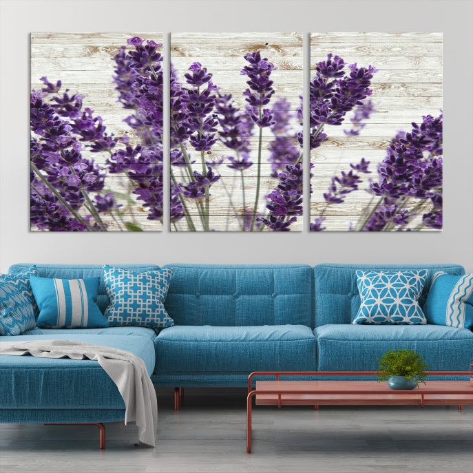 Lavender Canvas Wall Art Flower Print
