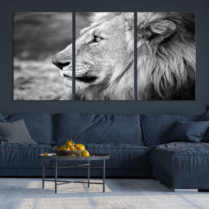 Art mural de lion d’Afrique Impression sur toile
