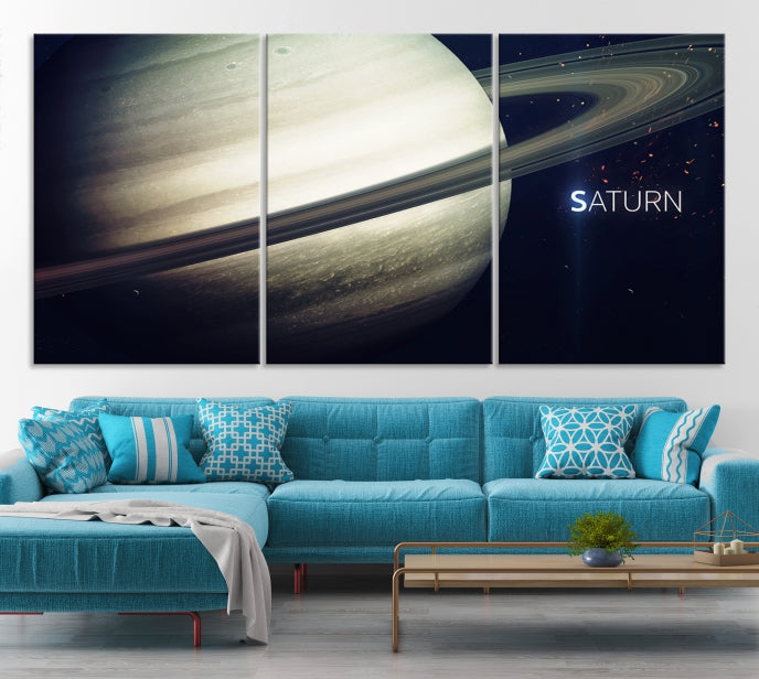 Saturne Wall Art Impression sur toile