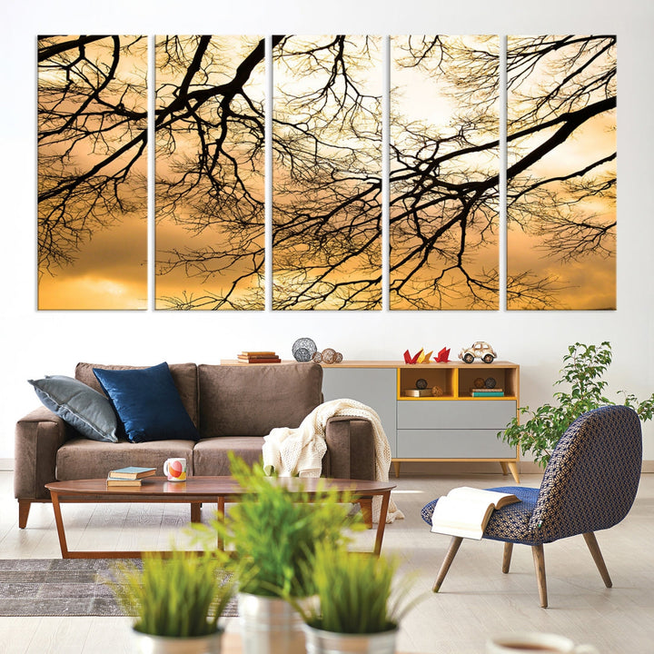 Art mural de branche d’arbre Impression sur toile