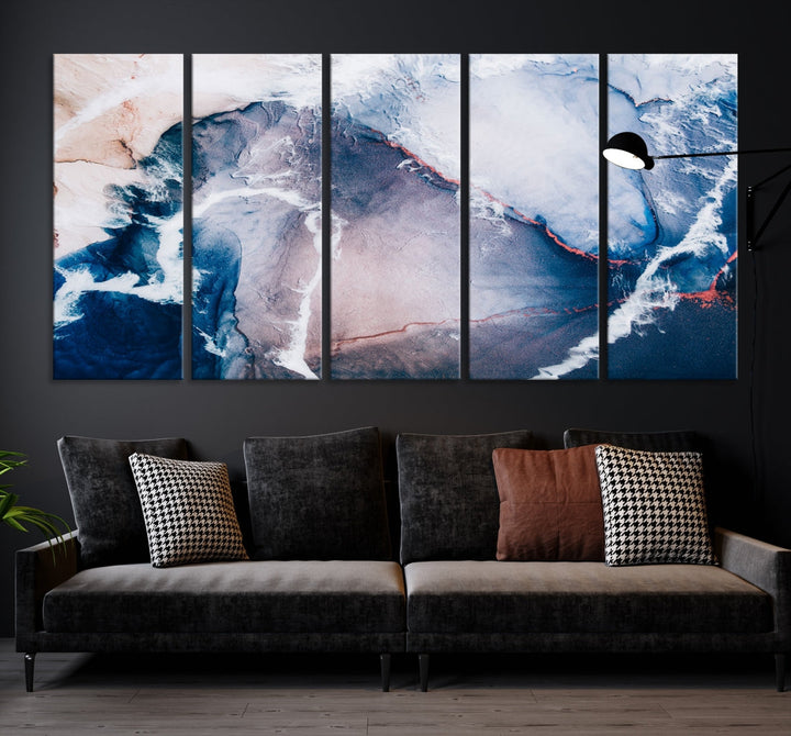 Large Modern Abstract Canvas Wall Art Print