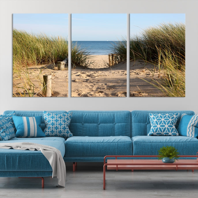 Coastal Wall Art Beach Pathway Canvas Print