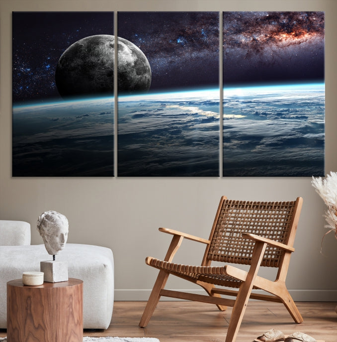 Space and Planet Canvas Print