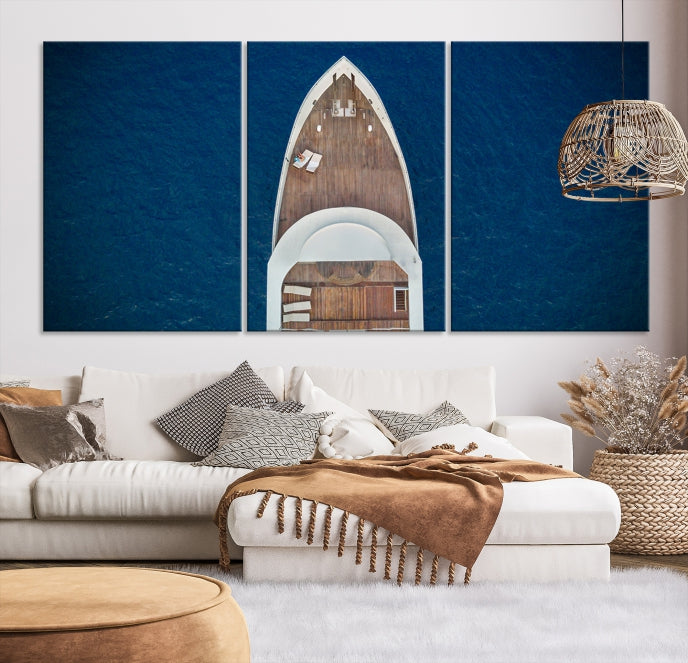 Barco en el arte de la pared del mar Lienzo