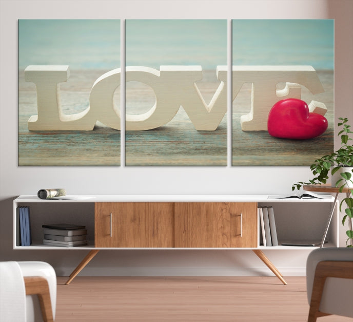 Love Wall Art Canvas Print