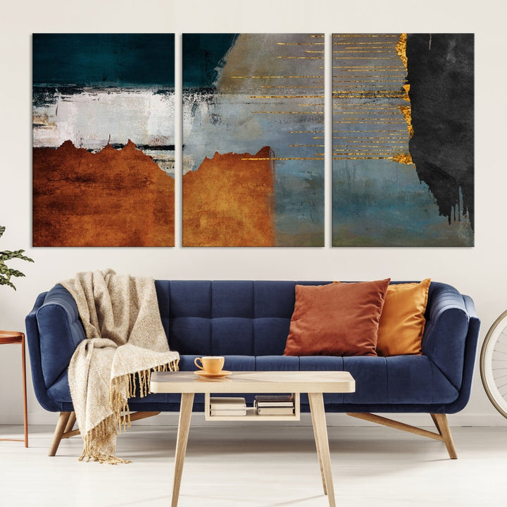 Bold Color Abstract Wall Art Canvas Print