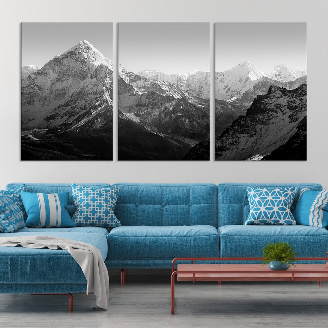 Everest Mount View Himalaya Nepal Wall Art Canvas Print
