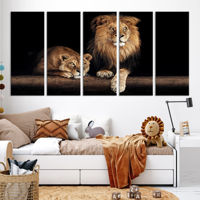 Lion Toile Mur Art Impression Animale