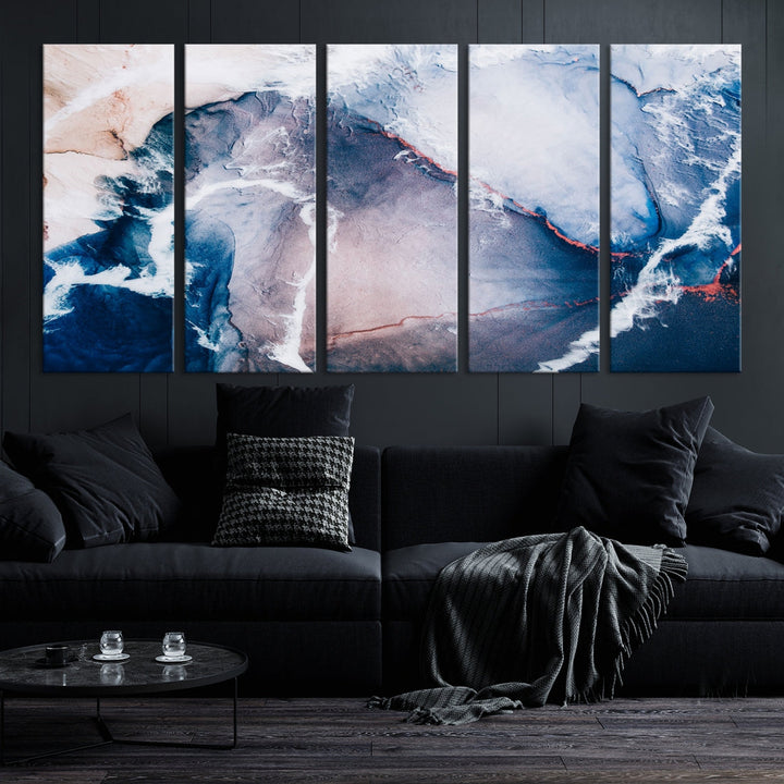 Large Modern Abstract Canvas Wall Art Print