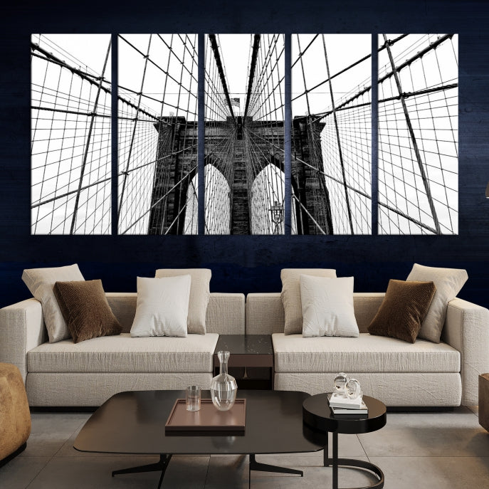 Large Brooklyn Bridge Wall Art Canvas Print