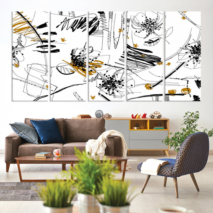 Contemporary Art of Abstract Canvas Wall Art Multi Panel Wall Art