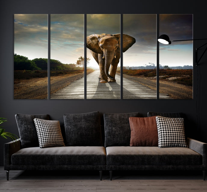 Elephant Wall Art Animal Canvas Print