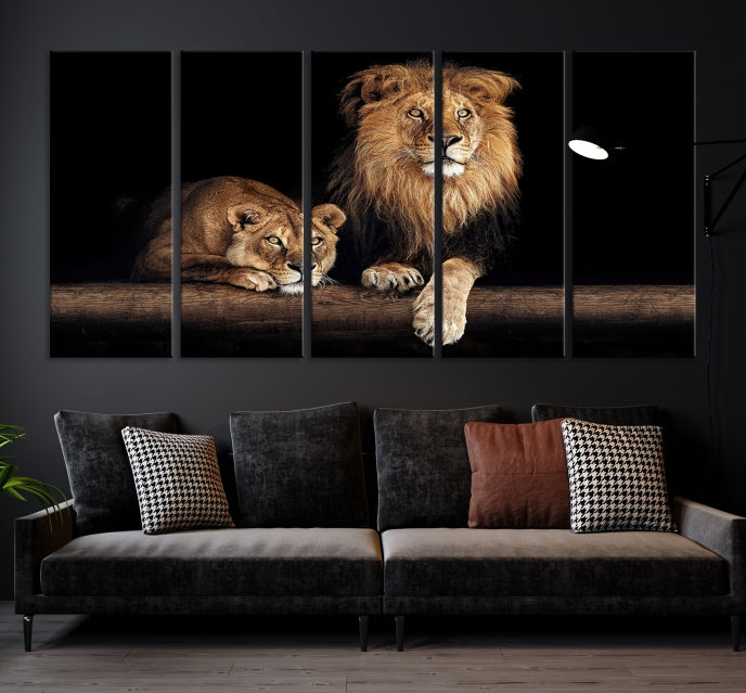 Lion Toile Mur Art Impression Animale