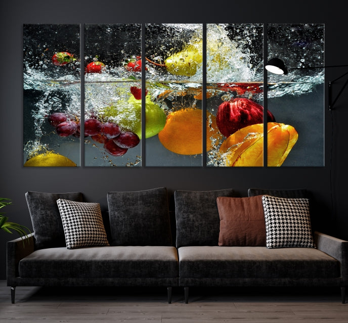 Kithen Vegetables World Wall Art Canvas Print