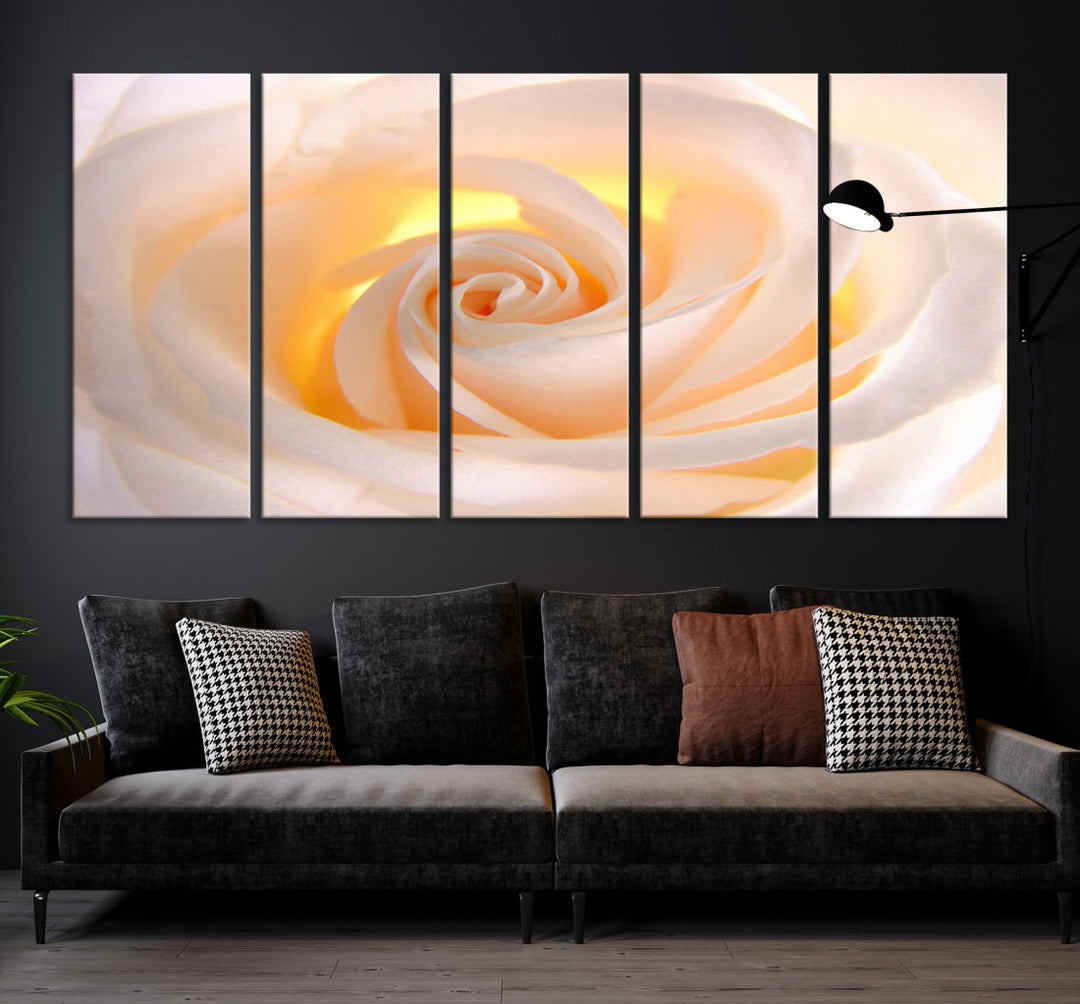 Lienzo decorativo para pared grande con rosas