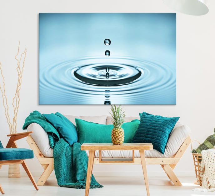 Water Droplet Wall Art Canvas Print
