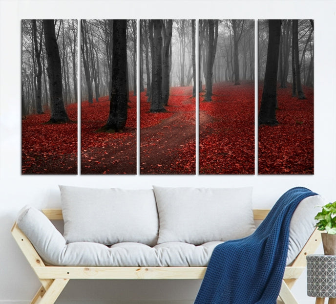 Forêt et automne Art mural Impression sur toile