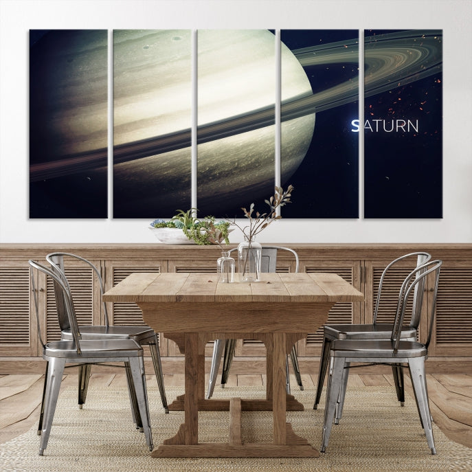 Saturne Wall Art Impression sur toile