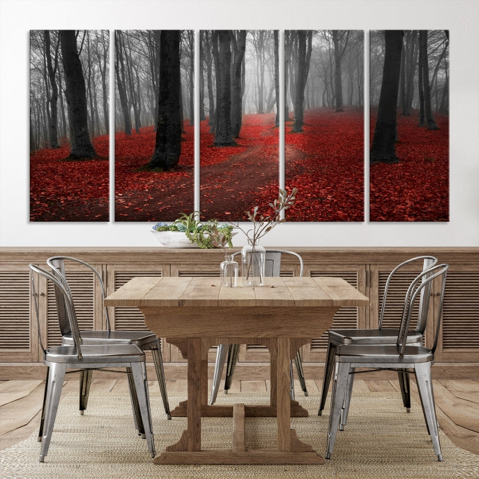 Forêt et automne Art mural Impression sur toile