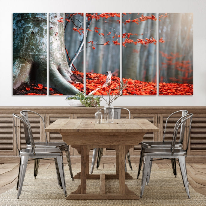 Autumn Forest Wall Art Landscape Canvas Print