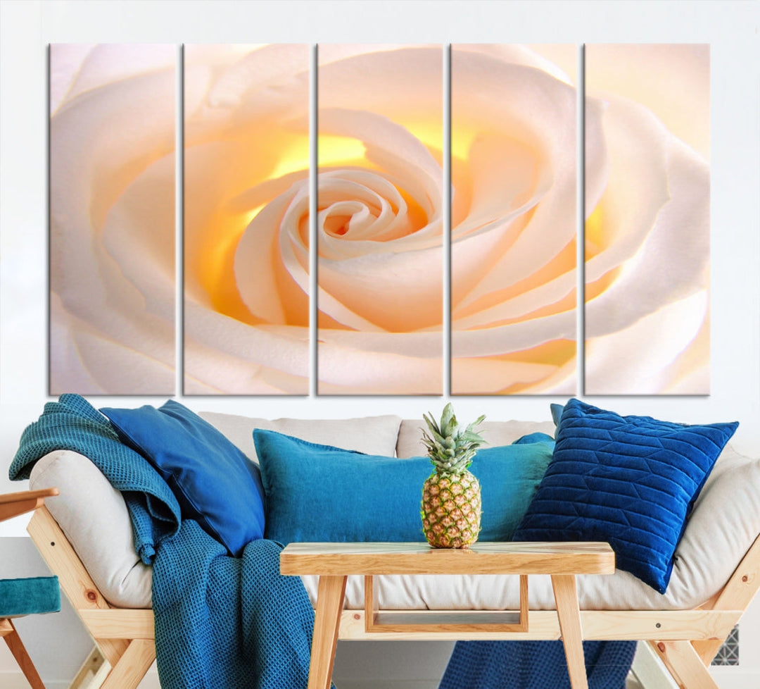 Lienzo decorativo para pared grande con rosas