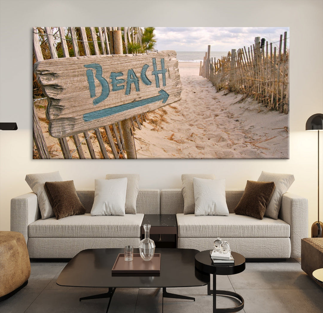 Beach Is Calling You Wall Art Canvas Print