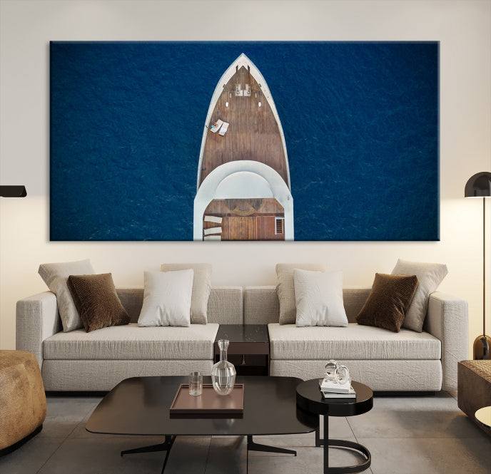 Barco en el arte de la pared del mar Lienzo