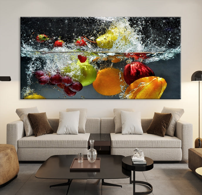 Kithen Légumes Monde Wall Art Impression sur toile