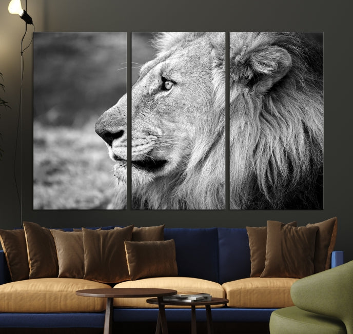 Art mural de lion d’Afrique Impression sur toile