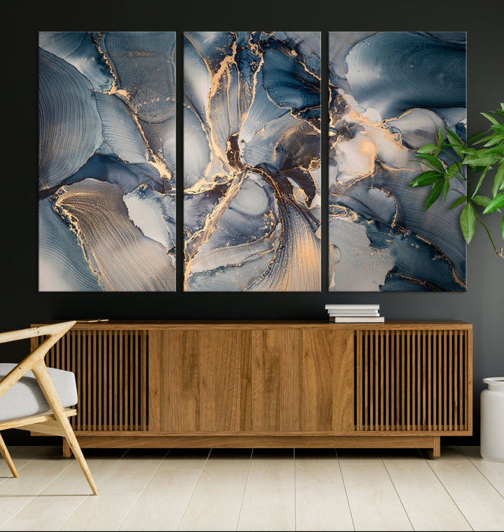 Abstract Wall Art Canvas Print for Modern Home Decor
