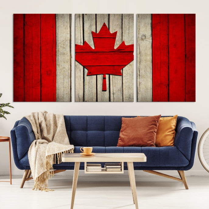 Art mural Drapeau du Canada Impression sur toile