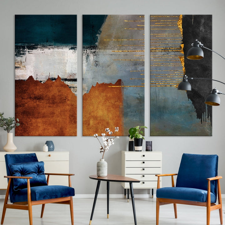 Bold Color Abstract Wall Art Canvas Print