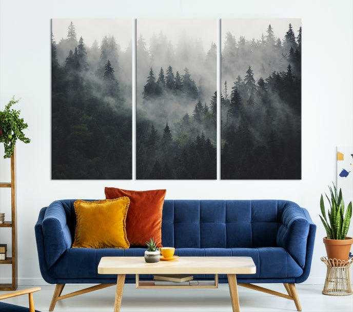 Dark Forest Wall Art Canvas Print