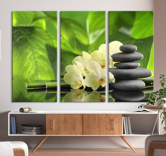 Beauty and Yoga Zen Wall Art Canvas Print