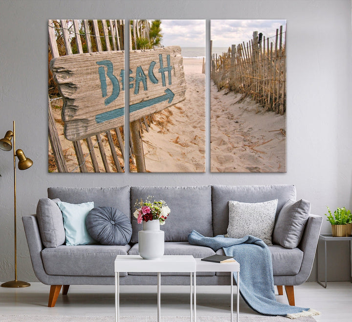 Beach Is Calling You Wall Art Canvas Print