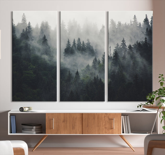 Dark Forest Wall Art Canvas Print