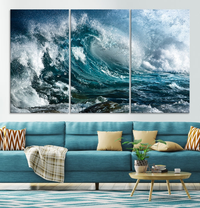 Surf Wave Wall Art Impression sur toile