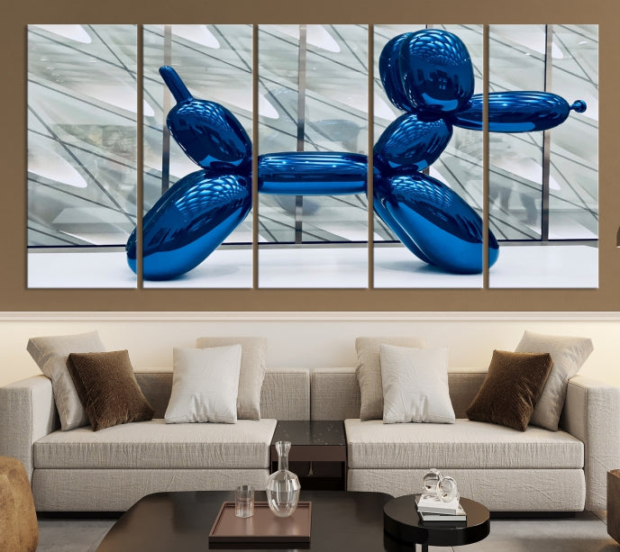 Balloon Dogs Painting Wall Art Canvas Print