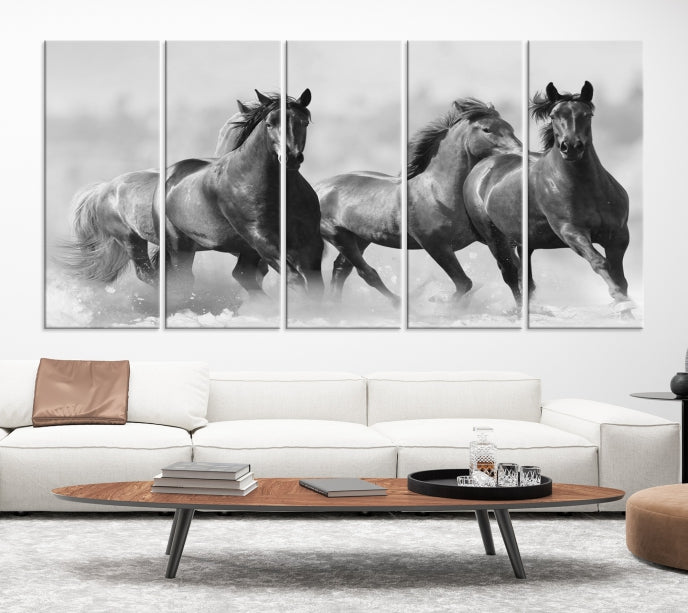 Art mural de chevaux sauvages Impression sur toile