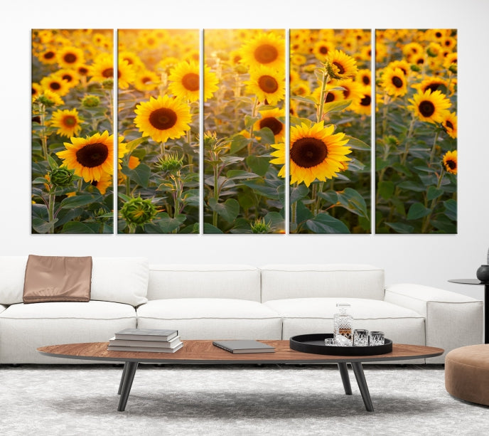 Sunflower Sunshine Wall Art Canvas Print